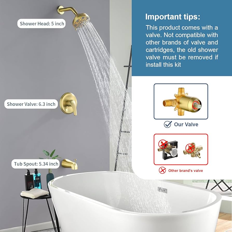Tub Shower Faucet Combo Set Bathtub Faucet Set Shower System